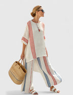 Women’s Comfortable Two-Piece Set with Wrinkle Resistance