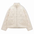 Women's Cotton Padded Jacket with Stand Collar Zipper