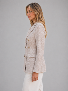 Women’s Double Breasted Blazer -Tailored Smart Jacket