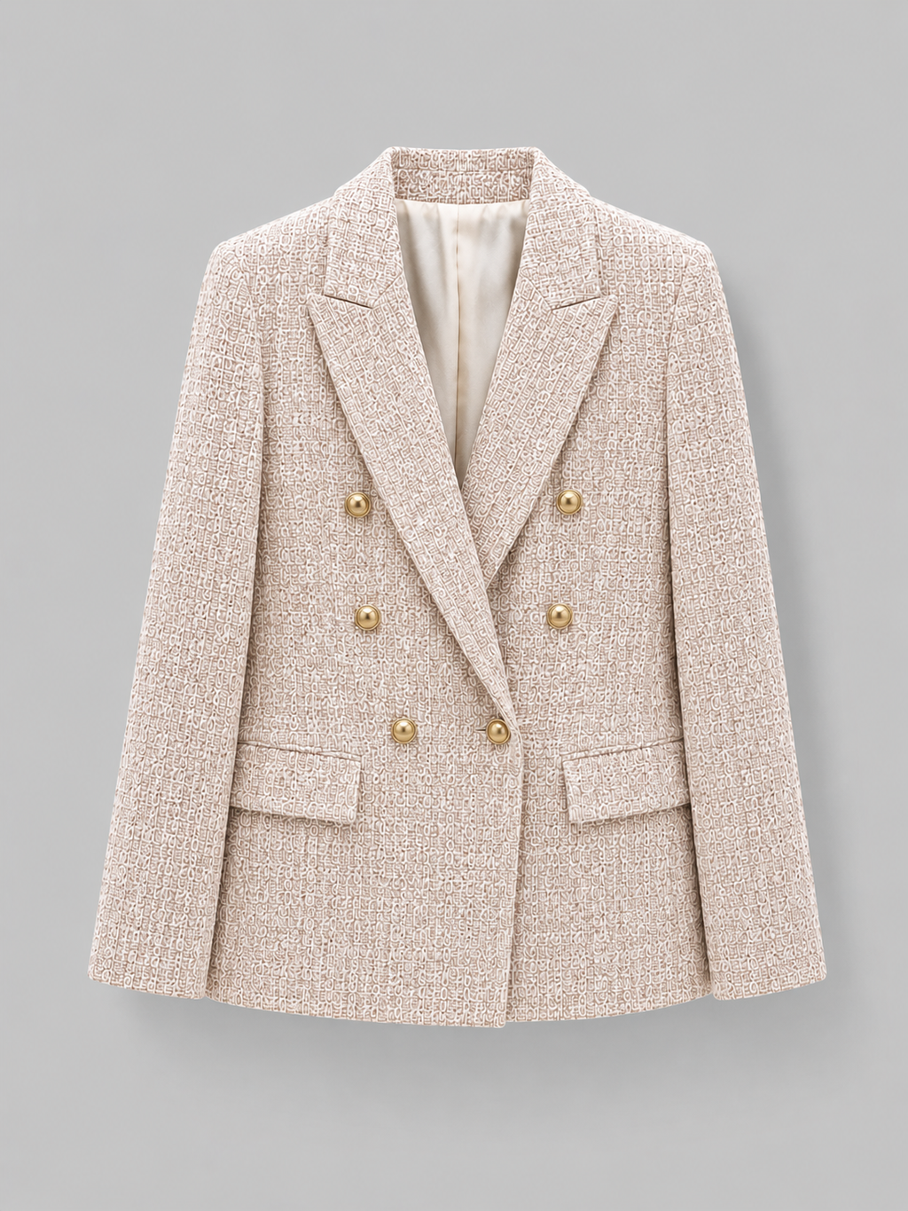 Women’s Double Breasted Blazer -Tailored Smart Jacket