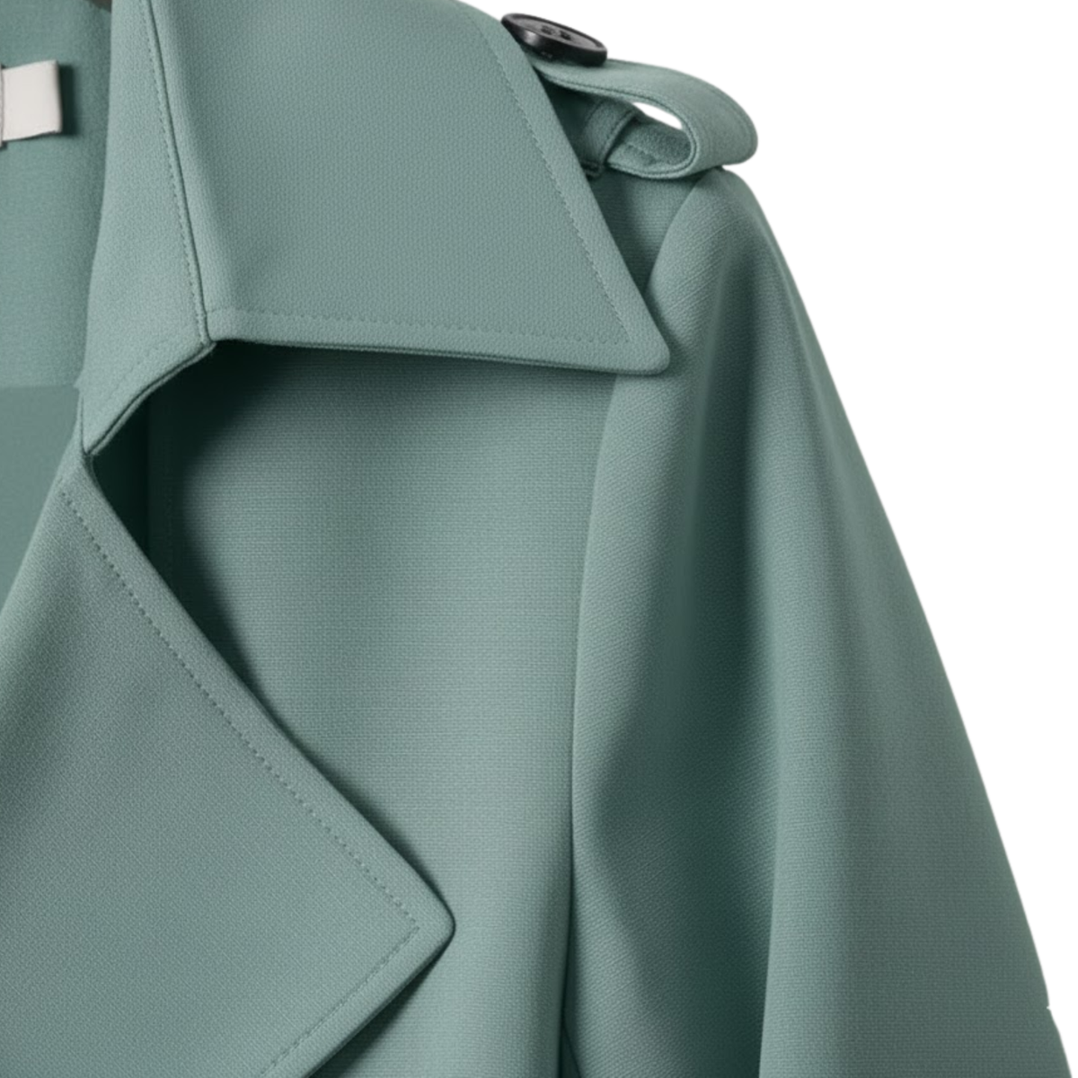 Delphine | Belted Trench Coat with Double Breasted Front