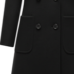 Women's Double Breasted Coat with Turn-down Collar