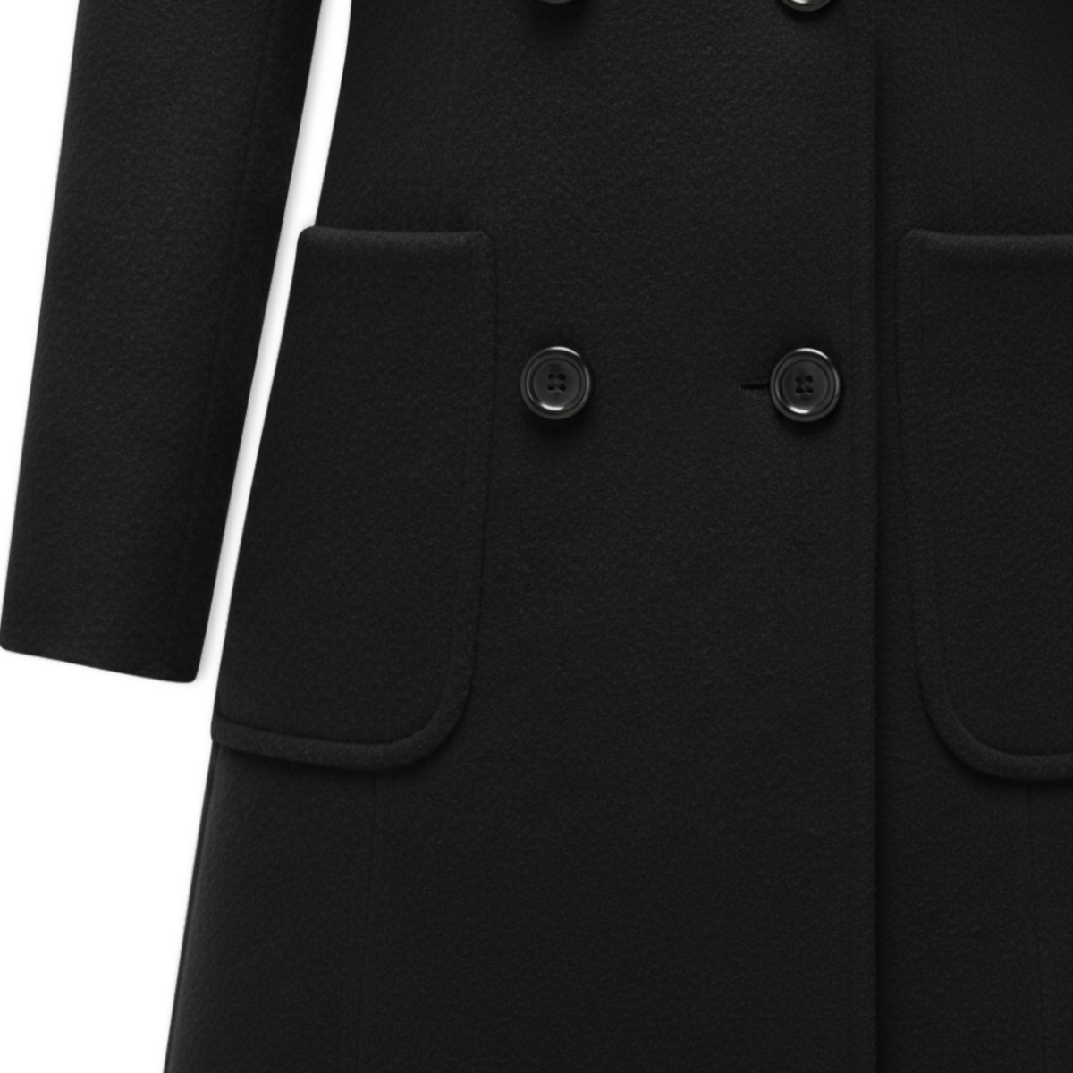 Women's Double Breasted Coat with Turn-down Collar