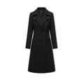 Women's Double Breasted Coat with Turn-down Collar