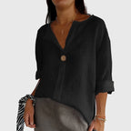 Women’s Elegant Blouse - Single Button Closure