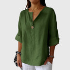 Women’s Elegant Blouse - Single Button Closure