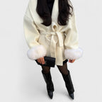 Women’s Elegant Coat with Removable Cuffs
