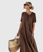 Women’s Elegant Dress - Neck Tie