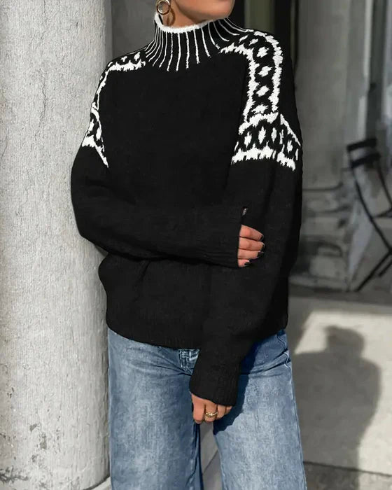Women’s Elegant Knit Sweater with Warmth