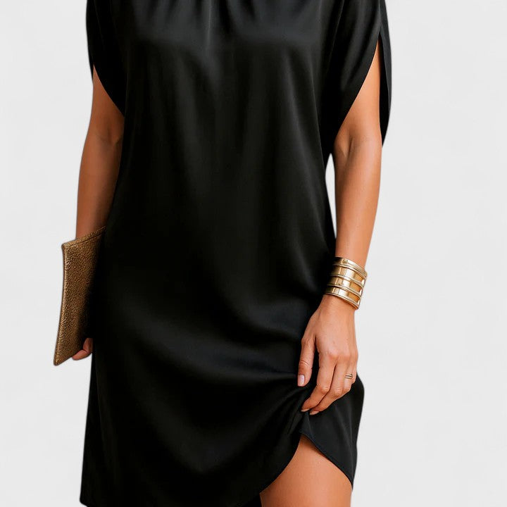 Women’s Figure Flattering  V-Neck Dress