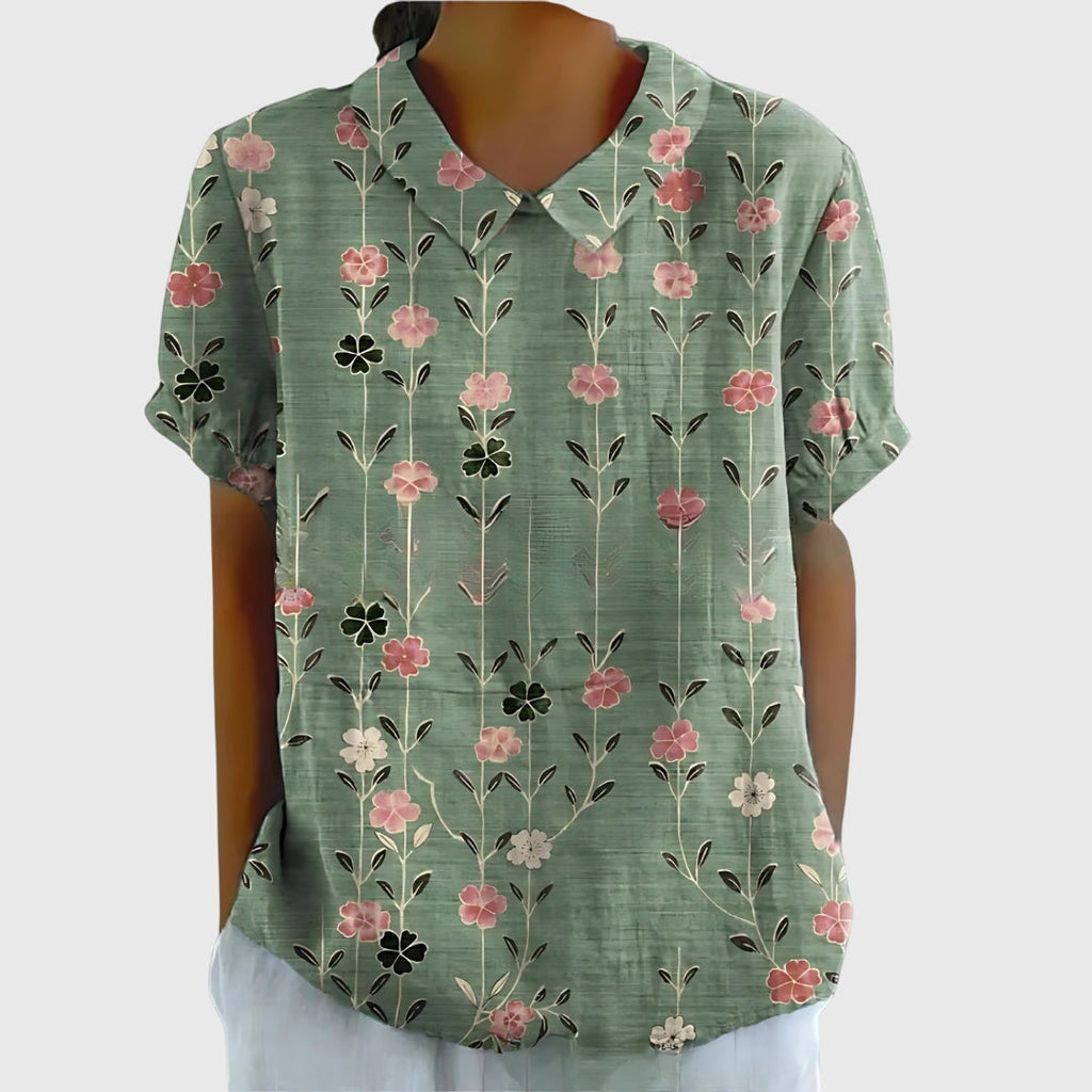 Women’s Floral Blouse - Lightweight Comfort