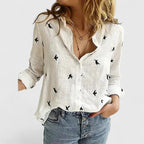 Women’s Floral print Blouse - Breathable Comfort