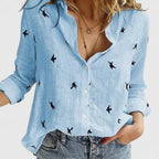 Women’s Floral print Blouse - Breathable Comfort