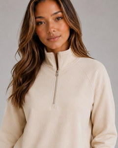 Women’s Half Zip Lounge Set with Drawstring