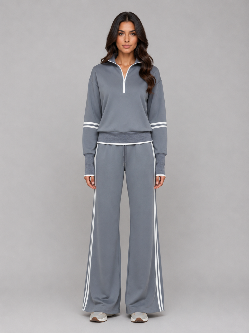 Women’s Half Zip Tracksuit with Drawstring