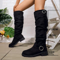 Women’s Knee High Boots with Buckle
