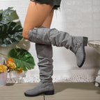 Women’s Knee High Boots with Buckle