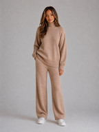 Women’s Knitted Lounge Set with Roll Neck