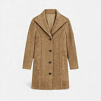 Odette | Tweed Coat with Notch Lapel