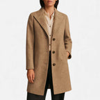 Odette | Tweed Coat with Notch Lapel