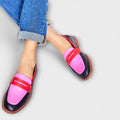 Women’s Leather Penny Loafers - Round Toe