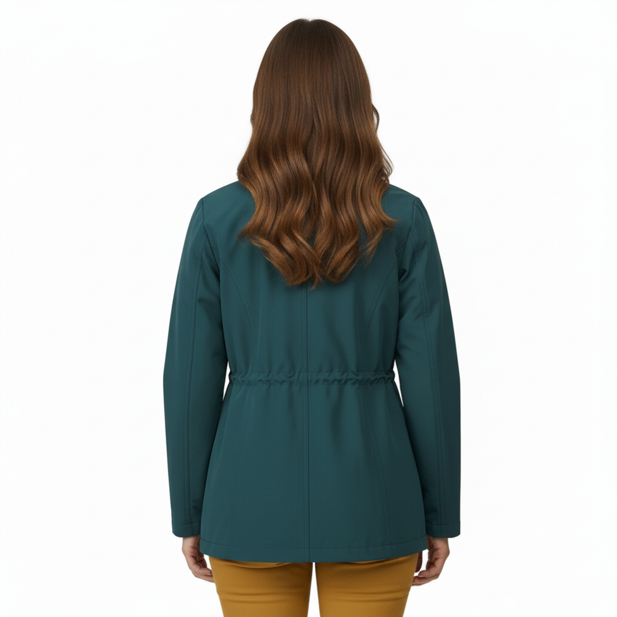 Women’s Lightweight Windbreaker Jacket with Adjustable Waist