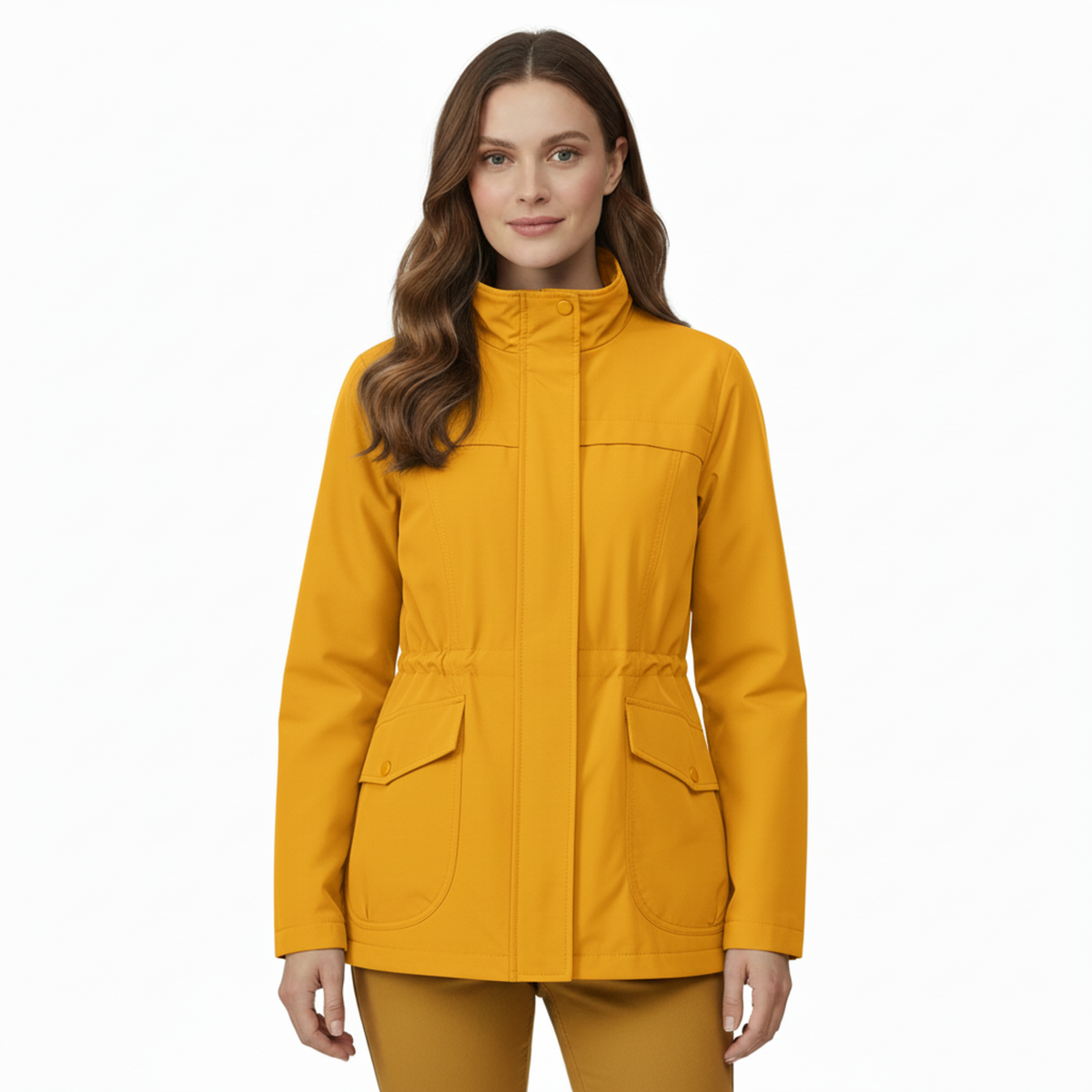 Women’s Lightweight Windbreaker Jacket with Adjustable Waist