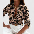 Women’s  Long Sleeve Blouse - Button Down