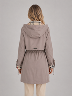 Women’s Longline Hooded Parka with Zip Front Closure