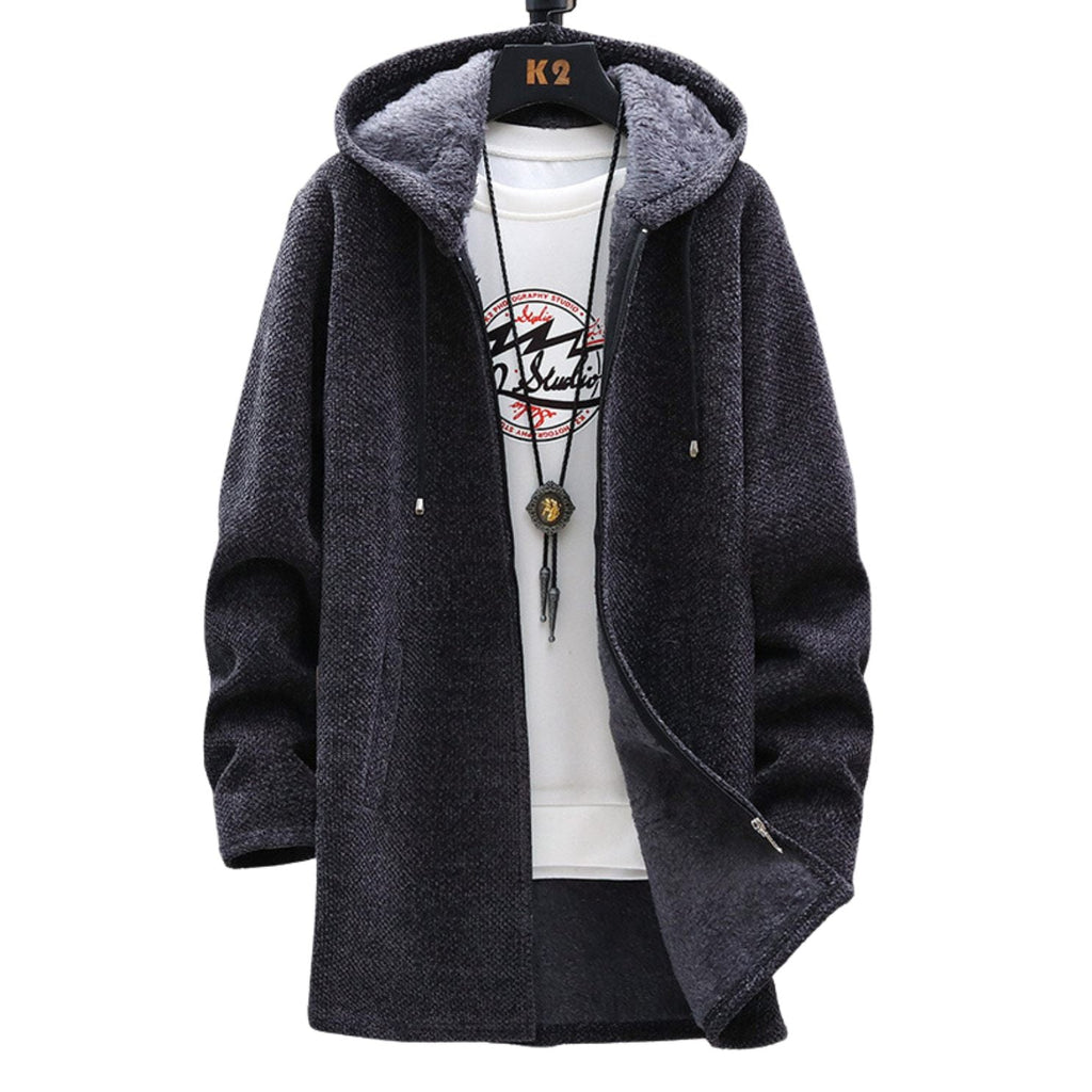 Women’s Longline Zip Hoodie with Adjustable Hood