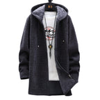 Women’s Longline Zip Hoodie with Adjustable Hood