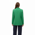 Women's Loose Blazer with Double Breasted Front Office Jacket
