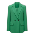 Women's Loose Blazer with Double Breasted Front Office Jacket