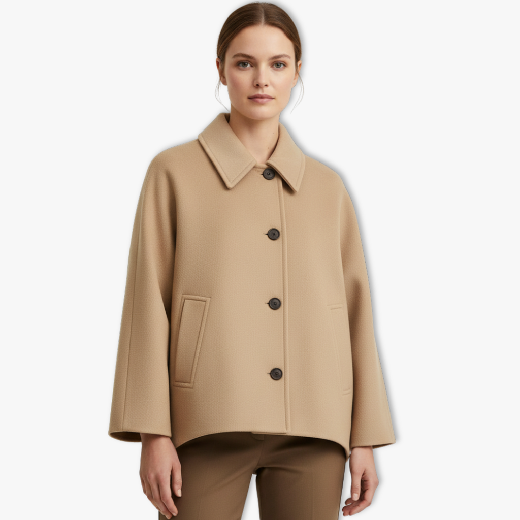 Women's Loose Lapel Jacket with Long Sleeves