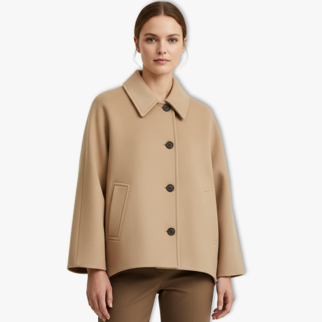 Women's Loose Lapel Jacket with Long Sleeves