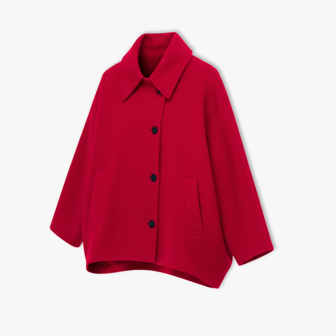 Women's Loose Lapel Jacket with Long Sleeves