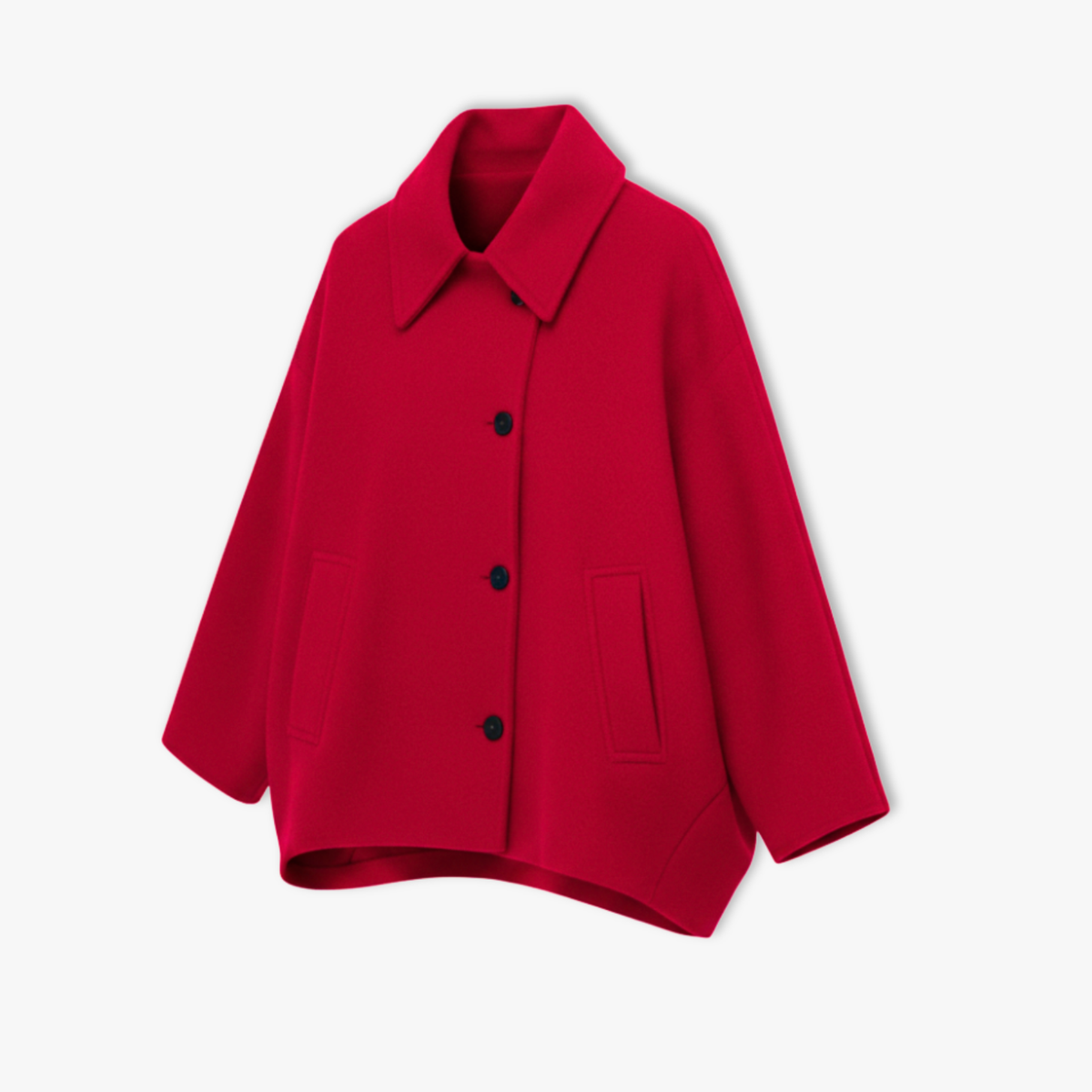 Women's Loose Lapel Jacket with Long Sleeves