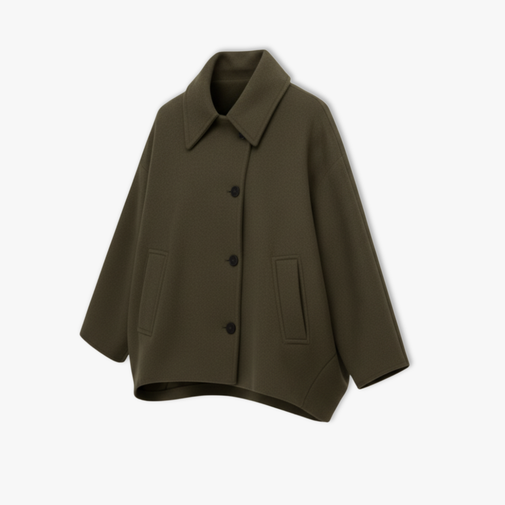 Women's Loose Lapel Jacket with Long Sleeves