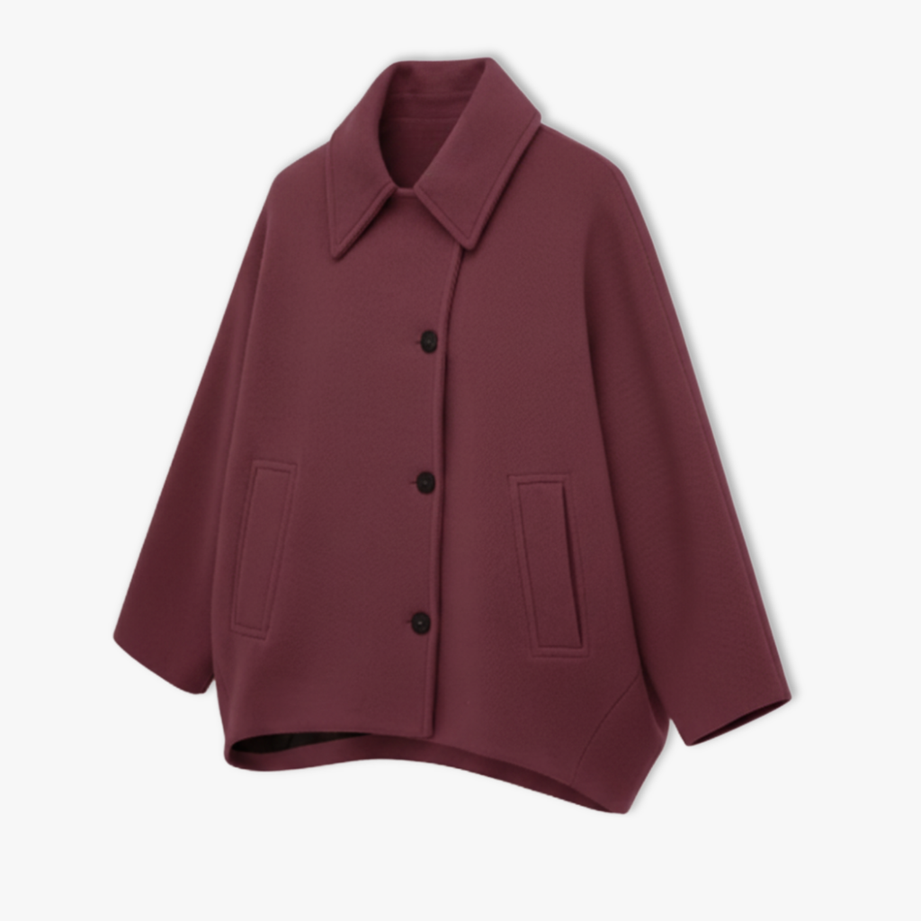 Women's Loose Lapel Jacket with Long Sleeves