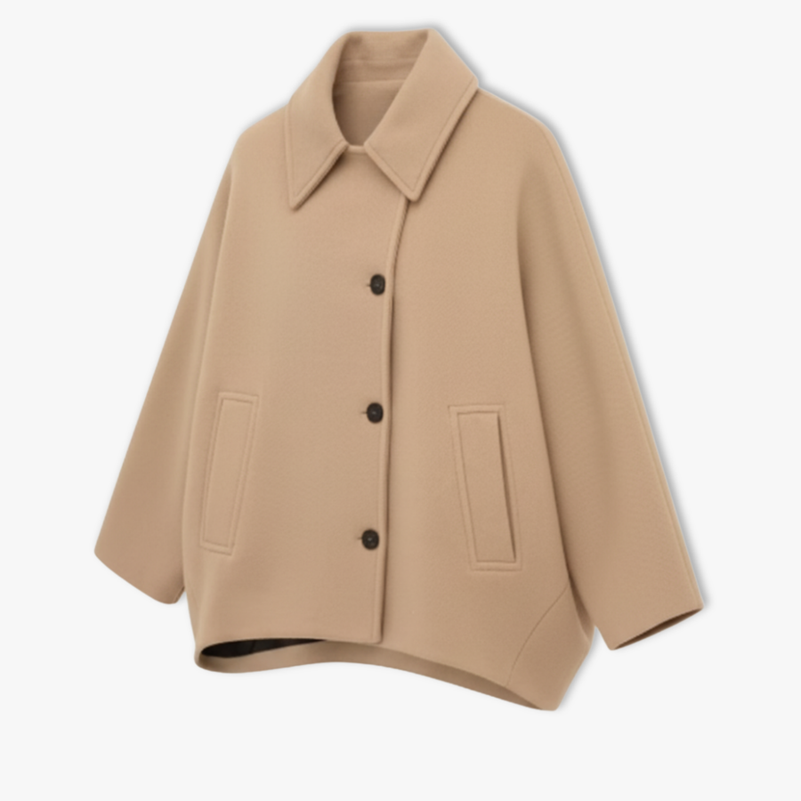 Women's Loose Lapel Jacket with Long Sleeves