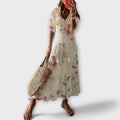 Women’s Maxi Dress - Waist Tie