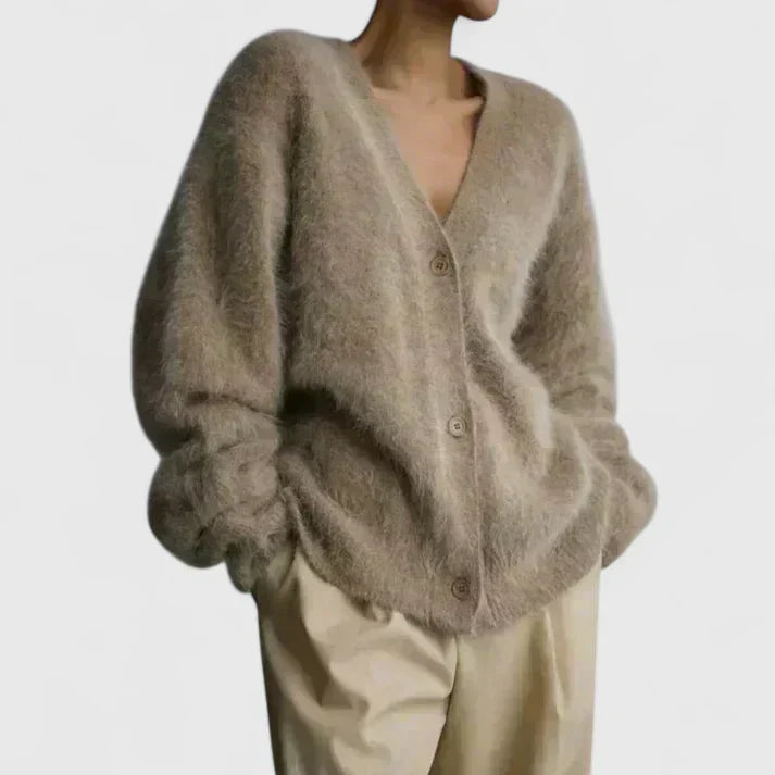 Freya | Oversized Cardigan with Plush Knit
