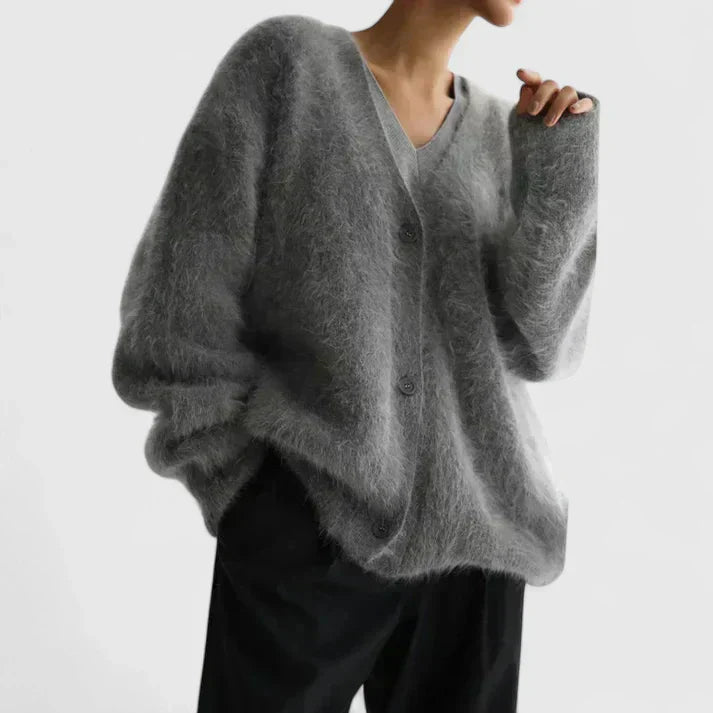 Freya | Oversized Cardigan with Plush Knit