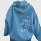 Women's Oversized Hoodie with Motivational Back Print