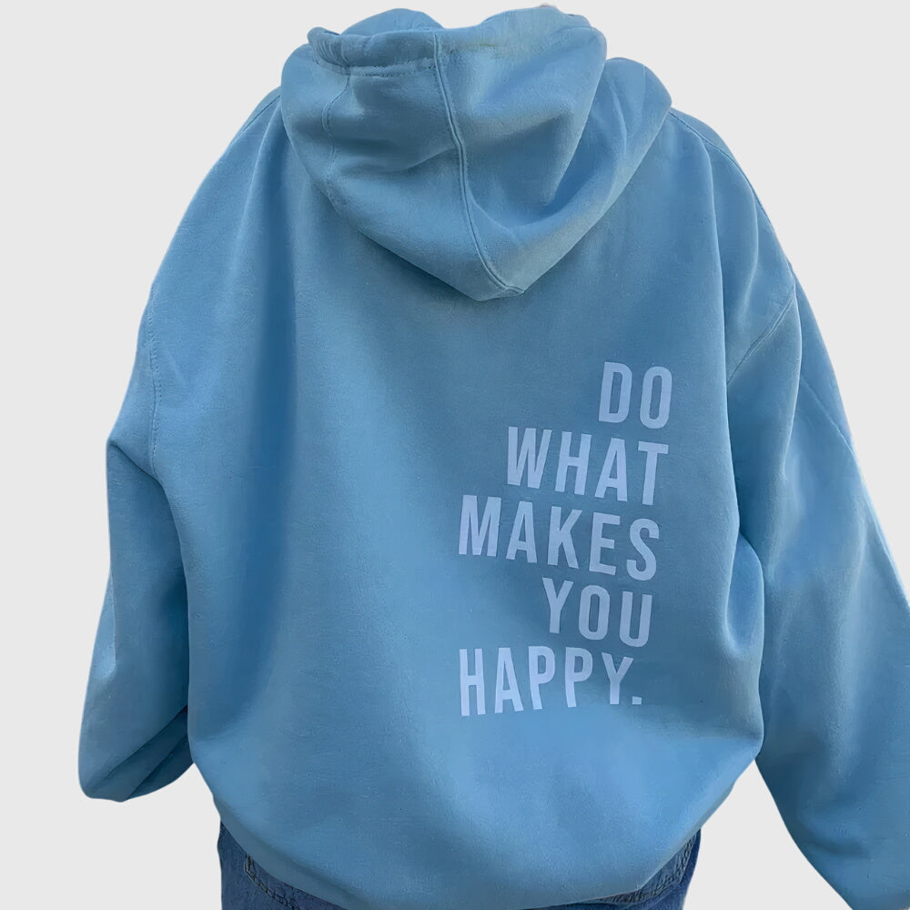 Women's Oversized Hoodie with Motivational Back Print