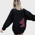 Women's Oversized Hoodie with Motivational Back Print