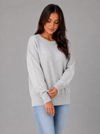 Women’s Oversized Knit Jumper with Crew Neck