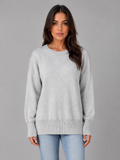 Women’s Oversized Knit Jumper with Crew Neck