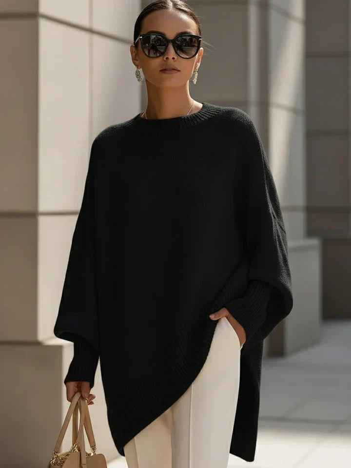 Women’s Oversized Knit Sweater with Easy Care