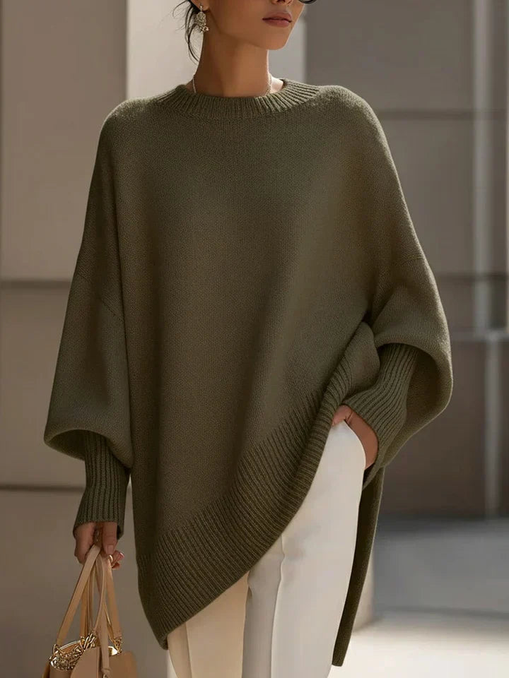Women’s Oversized Knit Sweater with Easy Care